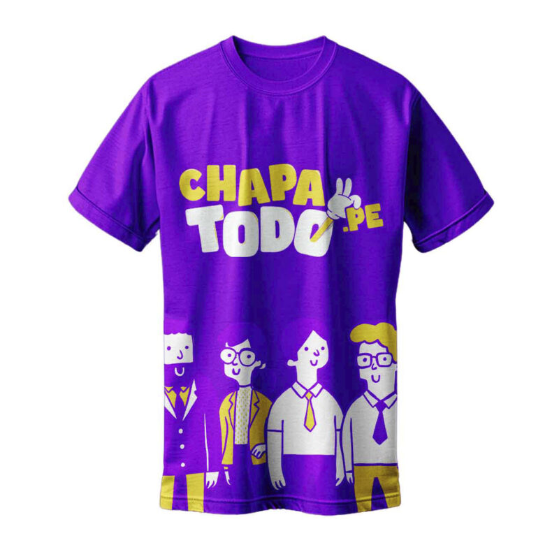 Ticket para sorteo de Camiseta chapatodo Morado con Logo y Personajes ¡GRATIS!