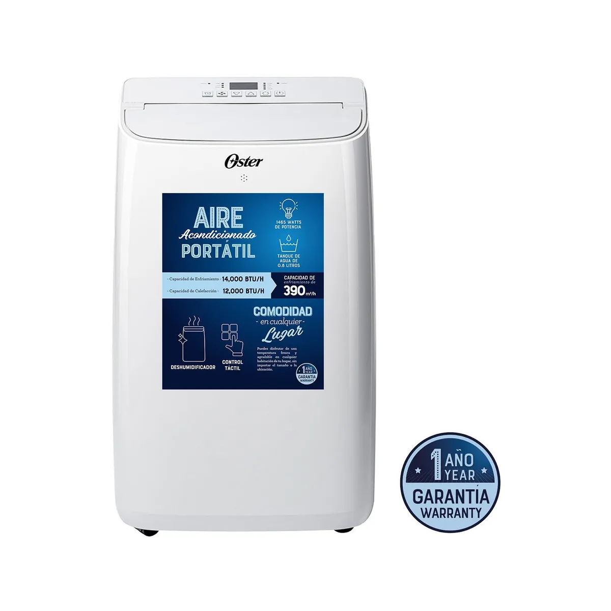 Aire Acondicionado Portátil Pacpor1412fwe Marca Oster-1-chapatodo.pe